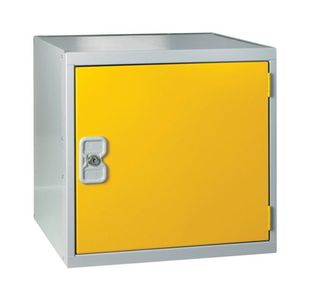One Compartment Cube Locker 450x450x450mmm Yellow Door MC00102