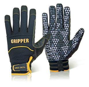 Mec Dex Rough Gripper Mechanics Gloves 1Pr Black S MECPR-741S