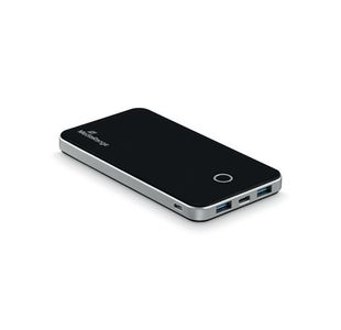 MediaRange Mobile Fast Charger Power Bank 10000mAh 2x USB-A 1x USB-C Black/Silver MR753