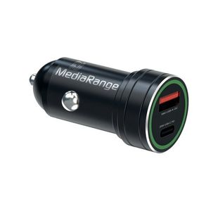 Media Range 20W Car Charger USB A/USB C Port MRMA120