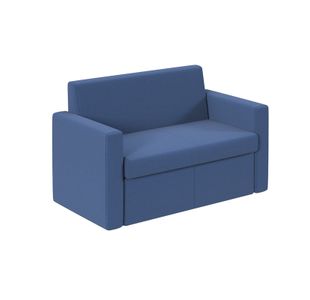 Melody double seater fabric sofa in Cobalt Blue