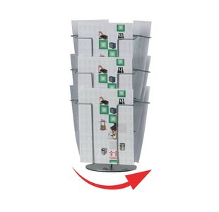 Twinco A4 9 Compartment Revolving Table Stand TW51158