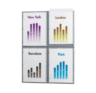 Fast Paper A4 Information Display Silver 4066X4.35