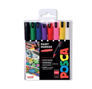 Posca Uni Posca PC-1MR Paint Marker Fine Assorted (Pack of 8) 153544841