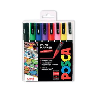 Posca Uni Posca PC-3M Paint Marker Fine Assorted (Pack of 8) 153544842