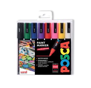 Posca Uni Posca PC-5M Paint Marker Bullet Assorted (Pack of 8) 153544843