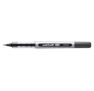 uni-ball Eye Micro UB-150 Liquid Ink Rollerball Pen 0.5mm Tip 0.3mm Line Black Eco 70% Recycled Plastic (Pack 12) - 315119000