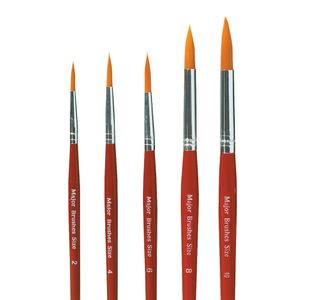 Major Brushes Artists Synthetic Sable Paint Brushes (Pack of 50) AR03010