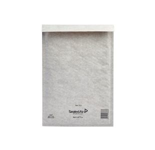 Mail Lite + Bubble Lined Postal Bag Size F/3 220x330mm Oyster White (Pack of 50) MLPF/3