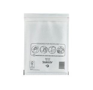 Mail Lite Bubble Postal Bag White D1-180x260 (Pack of 100) 101098082