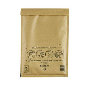 Mail Lite Bubble Postal Bag Gold F3-220x330 (Pack of 50) 101098095