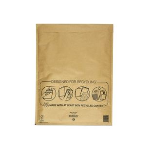 Mail Lite Bubble Postal Bag Gold K7-350x470 (Pack of 50) 101098099