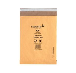 Mail Lite Padded Postal Bag Size H/5 264x374mm Gold (50 Pack) 100943511