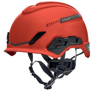 MSA V-Gard H1 Tri-Vented Safety Helmet Red MSA10194784