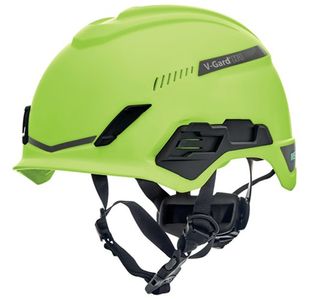 MSA V-Gard H1 Tri-Vented Safety Helmet Lime Green MSA10194788