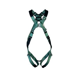 MSA V-Form Full Body Back D-Ring Qwik-Fit Safety Harness Green Standard MSA10205847
