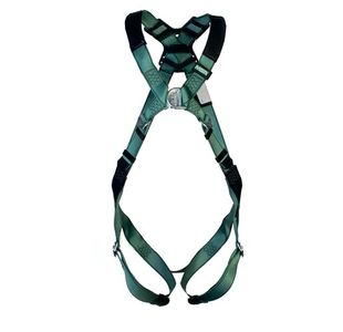 MSA V-Form Full Body Back Chest D-Ring Qwik-Fit Safety Harness Green Standard MSA10205850