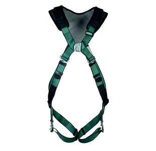 MSA V-Form+ Full Body Back Chest D-Ring Bayonet Safety Harness Green XS MSA10206051