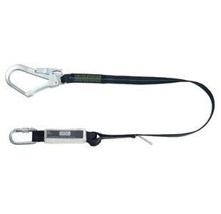 MSA 1.5m Energy Absorbing Webbing Lanyard Chrome MSA10185611