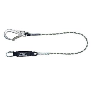MSA 1.8m Kernmantel Energy Absorbing Lanyard Chrome MSA10185614