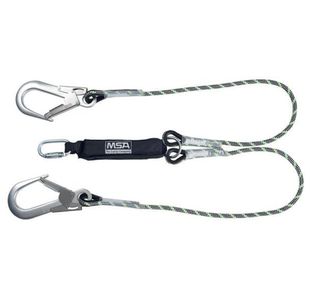 MSA 1.8m Kernmantel Twin Leg Energy Absorbing Lanyard MSA10185615