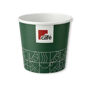 MyCafe Single Wall Non-Plastic Paper Hot Cups 4oz (Pack of 50) MYC10294
