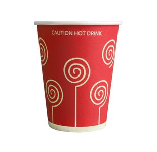MyCafe Vending Cups Red Swirl 9oz (Pack of 1000) MYC10296