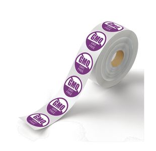 MyCafe Food Label Contains GMO Free Removable Pack of 1000 MYC10619