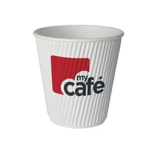 Mycafe 12oz Ripple Wall Hot Cups (Pack of 500) HVRWPA12V