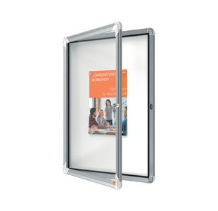 Nobo Premium Plus Magnetic Lockable Notice Board 4xA4 1902557