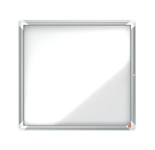Nobo Premium Plus Outdoor Magnetic Lockable Notice Board 708x667x43mm 6xA4 1902578