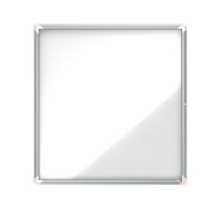 Nobo Premium Plus Outdoor Magnetic Lockable Notice Board 923x969x43mm 12xA4 1902581