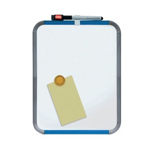 Nobo Mini Magnetic Whiteboard Slim Frame 220x280mm Silver Trim QB05142ASTD