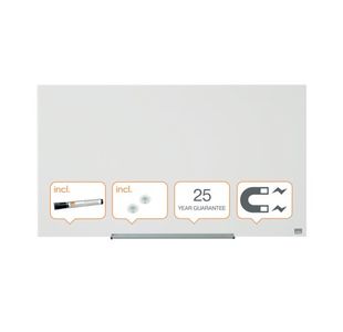 Nobo Impression Pro Glass Magnetic Whiteboard 1000 x 560mm 1905176