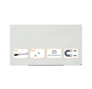 Nobo Impression Pro Glass Magnetic Whiteboard 1900 x 1000mm 1905178