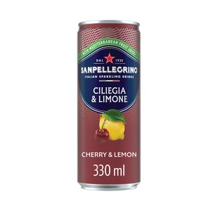 San Pellegrino Cherry + Lemon 330ml Can Pack of 24 12624944
