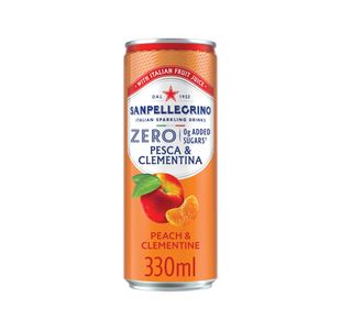 San Pellegrino Zero Fruit Beverages Peach+Clem 330ml Pack 24 12602682