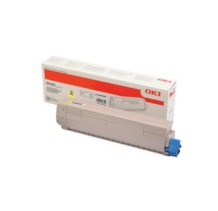 Oki C833 10K Toner Cartridge High Yield Yellow 46443101