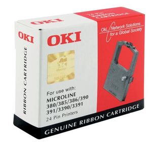 Oki Microline 390/391 Fabric Ribbon Black 09002309