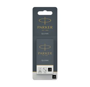 Parker Quink Permanent Ink Cartridge 12x5 Black (Pack of 60) S0881570