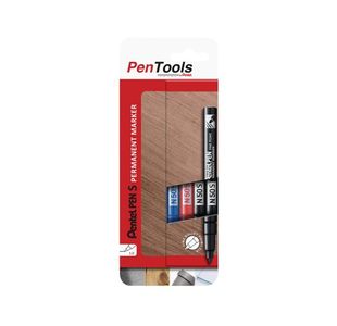 Pentel N50S Permanent Marker Bullet Assorted (Pack of 4) N50S-PRO4ABCEU