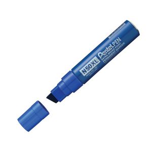 Pentel N50XL Marker Chisel Tip Blue (Pack of 6) N50XL-C