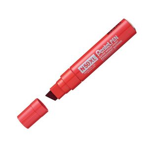 Pentel N50XL Marker Chisel Tip Red (Pack of 6) N50XL-B