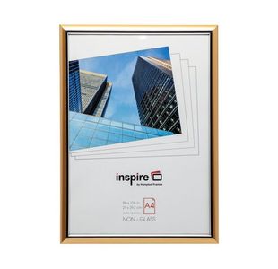 Hampton Easyloader Certificate Photo Frame A4 Plexi Gold EASA4GLD