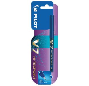 Pilot V7 Hi-Tecpoint Ultra Rollerball Pen Fine Blue (Pack of 12) V703