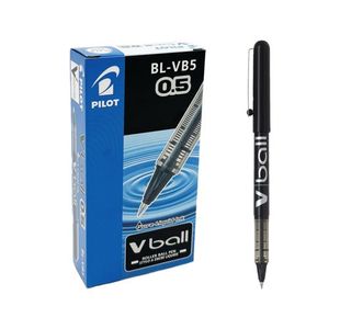 Pilot V-Ball Rollerball Pen Needle Fine Black (12 Pack) BLVB5-01
