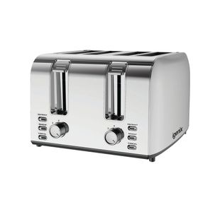 Igenix 4 Slice Toaster 1500W Stainless Steel IGT0409SS