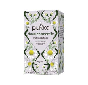Pukka Three Chamomile Organic Herbal Tea Bags (Pack of 20) 05060229012579