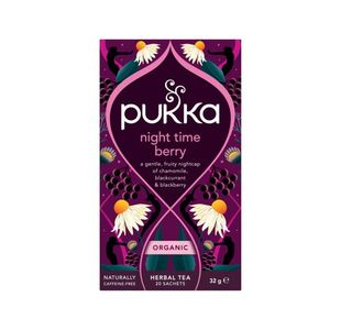 Pukka Organic Night Time Berry Herbal Tea Bags (Pack of 20) 801714