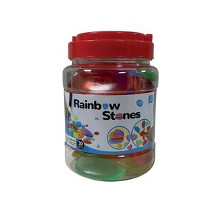 Acrylic Pebbles Shatterproof Assorted Sizes Assorted Colours (Pack of 30) AP30